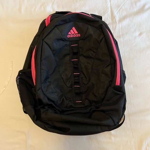 adidas Other - Adidas Multi-pocket back pack, black and pink, large compartments